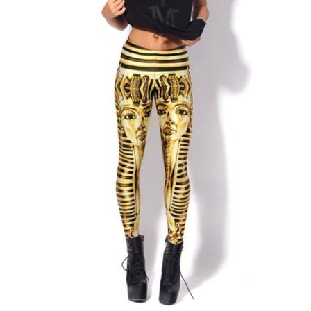 Leggings Med Vackert Mönster Multifärg M