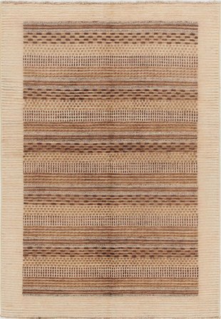 Hand Knotted Gabbeh Modern Rug 134X198 Wool Small