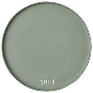 Design Letters Green Smile Favorite Plate One Size - Tableware - One size - Green