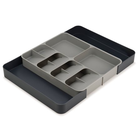 Joseph joseph DrawerStore säädettävä ruokailuvälinelaatikko, harmaa