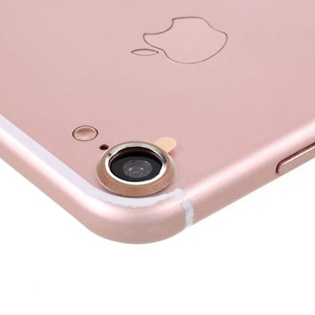 Kameralinsskydd i Härdat Glas till iPhone 7 - Guld