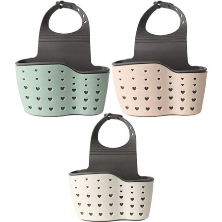 Ripustettavat suihkukorit 3 kpl säädettävä ripustus ripustettava suihkutankokori teline ripustettava suihkukori ilman porausta tai vihreä valkoinen