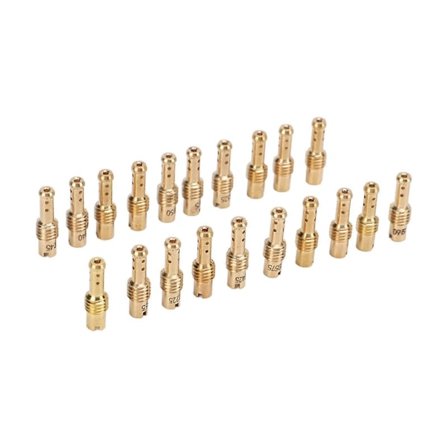 20 KPL Kaasuttimen Hidas Tyhjäkäyntisuutin Sarja 12.560 Metallinen Korvaus MIKUNI VM TM TMX Kaasuttimille