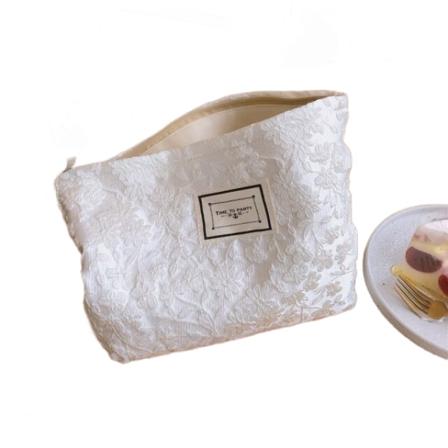 Retro brodert kosmetikkveske Stor sminkeveske