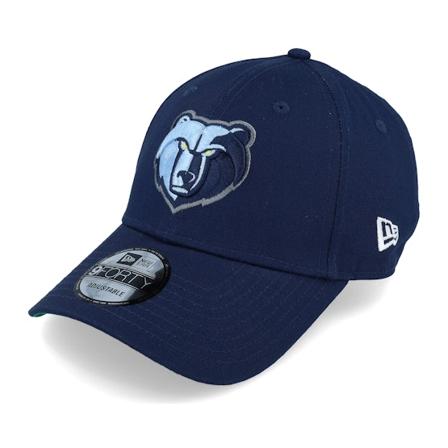 New Era - NBA Blå adjustable Caps - Memphis Grizzlies Team Side Patch 9FORTY Navy Adjustable @ Hatstore