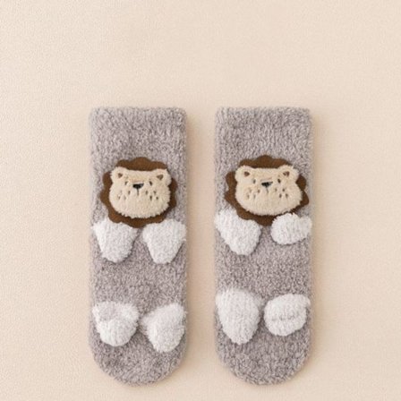 Vinter tykke nyfødte sokker Coral Fleece Varme Kids Ben Sokker