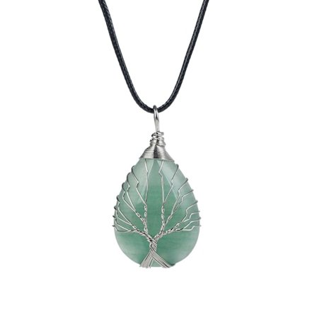 Träd av liv Tårhjärta Ametist Opal Halsband C