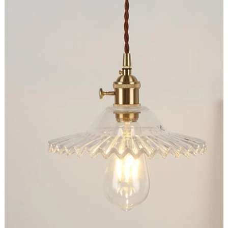 E27 Industriel Vintage Loftlampe Retro Glas Loftlampe Lampeskærm (Transparent) Transparent