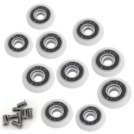 Set Of 8 Replacement Wheels For 19mm Diameter Shower Door