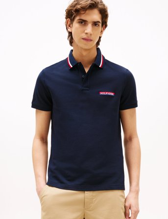 Tommy Hilfiger Hilfiger Tipped Reg Polo - Black - S