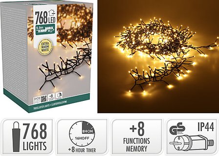 KI Lysslynge Treecluster 768LED Extra Varmhvit 9,9