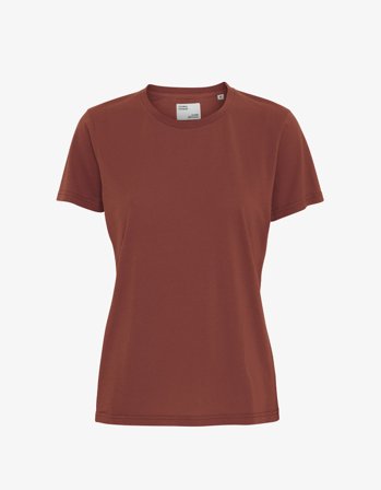 Women Light Organic Tee - Cinnamon Brown - XL