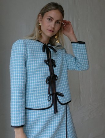 Helmstedt Vera Jacket - Bouclé - Blue - L