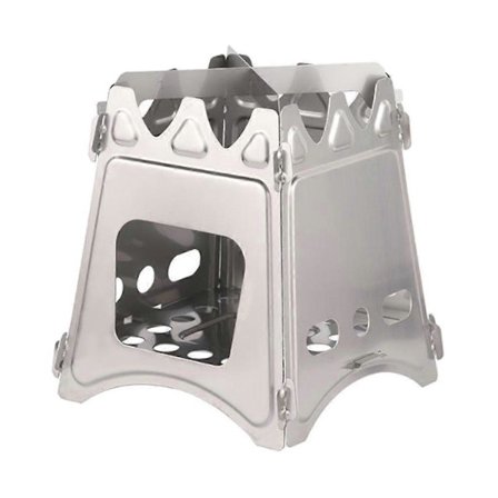 Rostfritt stål Spis Ultralätt Bärbar & Vikbar för Camping, Backpacking