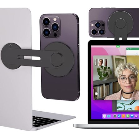 Magnetisk bærbar stativ, kamera kontinuitet kompatibel med MagSafe, justerbar forlengelsesside for iPho