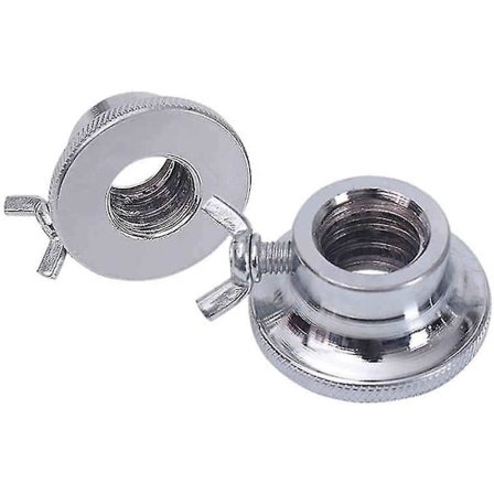 Hantel Låsering Dumbbell Hexagonmutter Kapsel Til Vægttræning Fitness Øvelse (sølv) (2 stk)