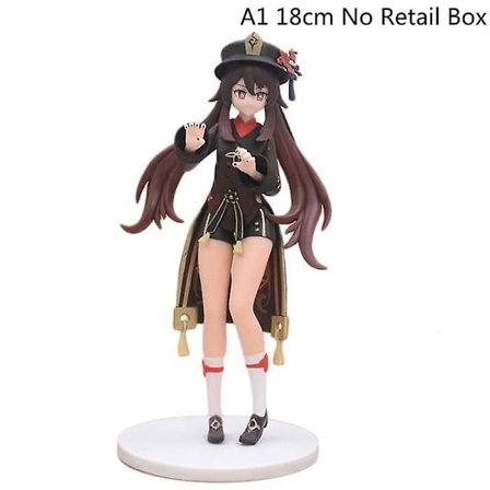 18cm Genshin Impact Hu Tao Anime Figur Genshin Impact Pvc Samleobjekter (A1)