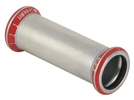 Geberit 1551012 Glidende muffe Pressemuffe, galvaniseret 18 x 18 mm, Installation