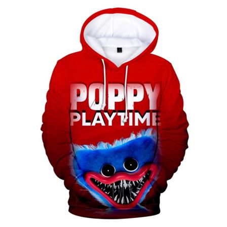 Luvtröja För Män Vallmo Lektid Kramig Wuggy- Print Casual Huvjacka