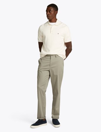 Tommy Hilfiger Essential Cotton Knitted Polo - Cream - S