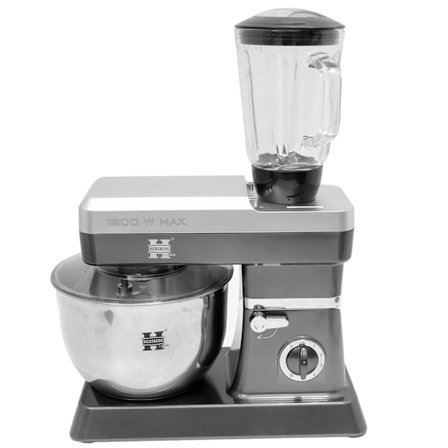 Stand Mixer, Køkkenmaskine 1200W, 6,5 liter - Sølv