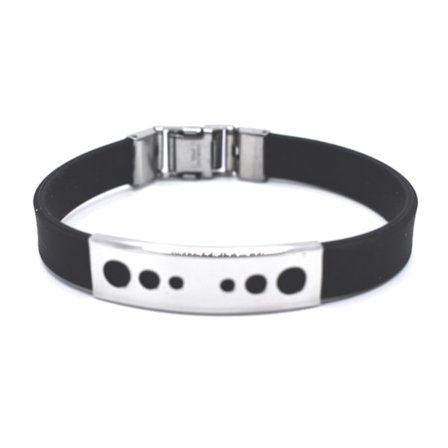 Sirkler svart armbånd