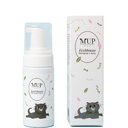Mup Pet Eco Mousse Detergente a Secco Per Gatti 100ml
