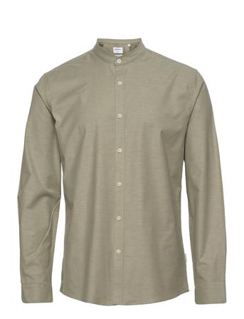 Oxford Manderin Superflex L/S Skjorte Uformell Grønn Lindbergh