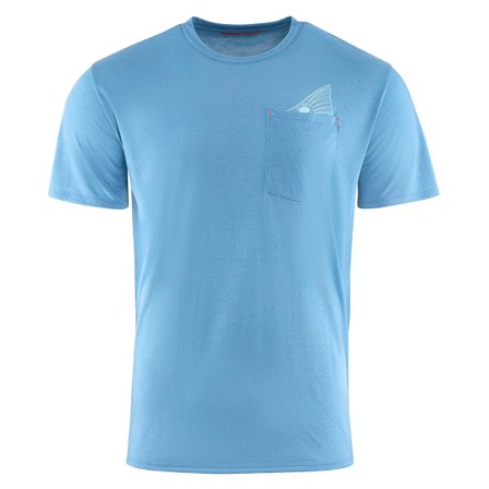 Grundéns Species Pocket Tee Captain's Blue Heather - XXL