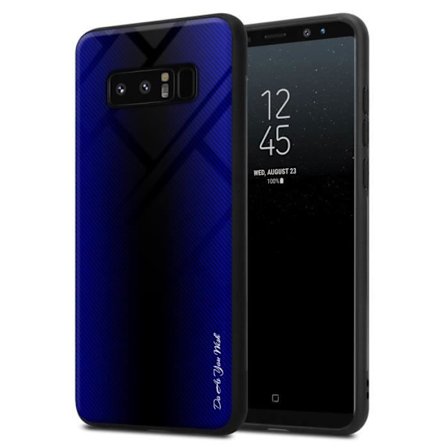 Fodral till Samsung Galaxy NOTE 8 Skal i COBALT VIOLET Fodral Skydd i härdat glas och TPU silikon