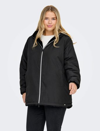 ONLY Carmakoma Carcandy Rev. Parka Coat Otw - Black - 50