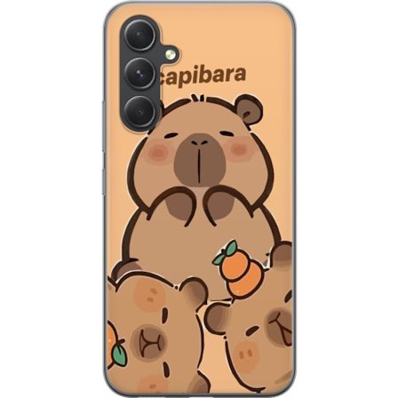 Kompatibelt Mobildeksel til Samsung Samsung Galaxy A55 Capybara søt figur søt trendy samler