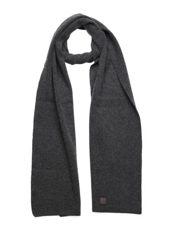 Rib Knit Wool Scarf - Rws Grey Knowledge Cotton Apparel