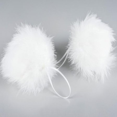 2 pack fjäderboll, 10 cm