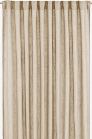 Svanefors - Gardin Cecil 2-pk - Beige - Leggbåndslengder - 145X260 - Fra Homeroom