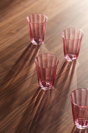 Jotex - Glas Highball-glas 4er-pack Rosa - TULIP - Kaufe Glas bei Jotex