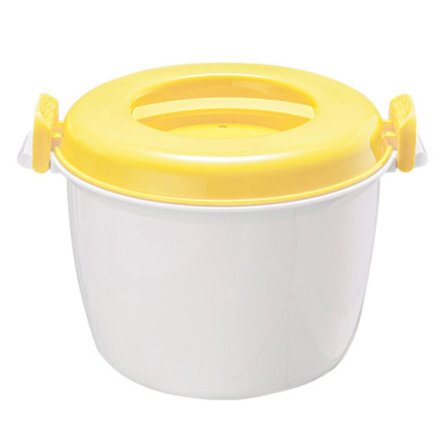 Riskoker Gryte God Isolasjon Ergonomisk Håndtak Spennedesign Mikrobølgeovn Riskoker Steamer Grønnsaker