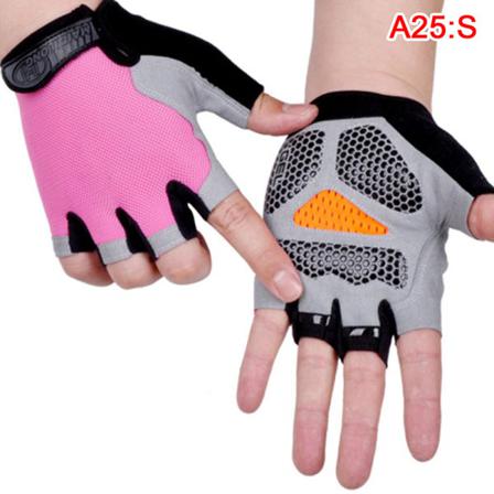 Cykling Anti-slip Anti-svett Herr Dam Half Finger Handskar Breat