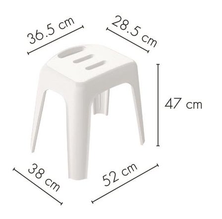 Spirella Viva Well Dusjpall 47 cm, hvit, Baderom