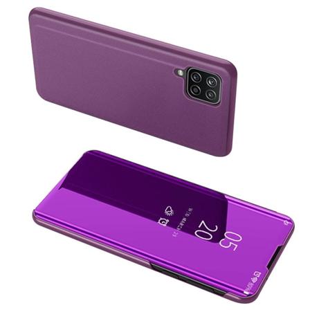 Skalo Samsung A22 4g Clear View Spegel Fodral - Lila Lila