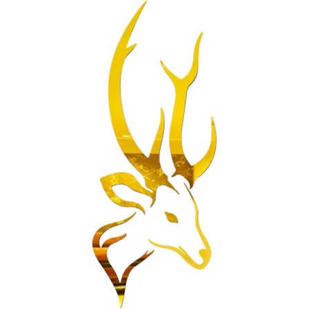 3D-seinäpeilitarra, peuran 3D-seinäpeilitarra, seinätarra