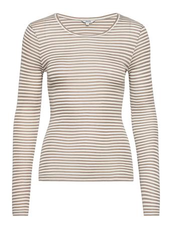 Lilita Langærmet T-shirt Beige MbyM