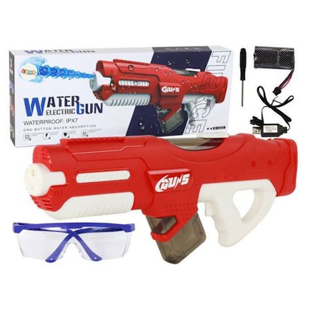 Stort Vattenpistol Röd 750ml Glasögon