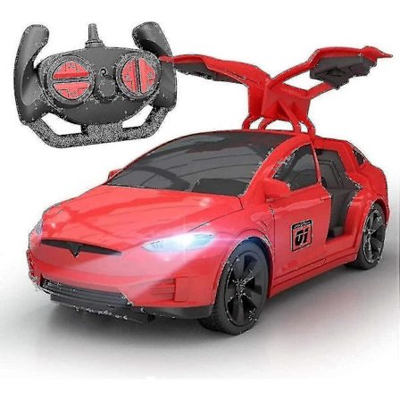 Aoopoo Nytårsjulegave 4-kanals Tesla Dynamisk Elegant Fjernstyret Bil Rc Køretøj Gaver Til Børn Dynamisk Fjernstyret Bil Genopladelig 24g
