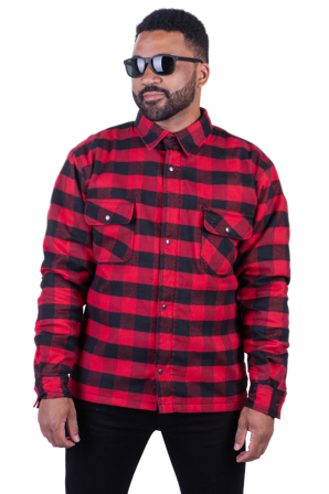 Koszula Motocyklowa Course Thunder Czarny/Czerwony L