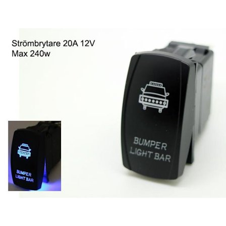 Strömbrytare 5 polig av/på vaggströmställare avbrytare med lyse