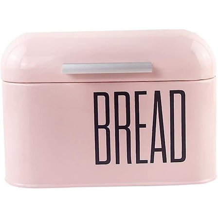 Brødboks med lokk for brød og bakverk, 2,5 L stor kapasitet, rosa