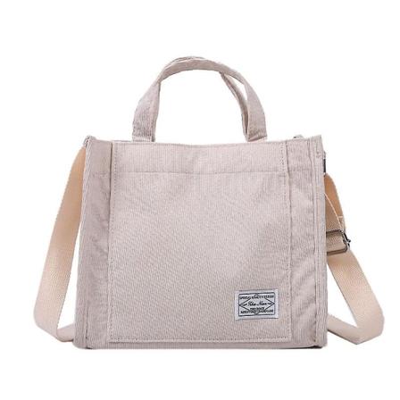 Naisten vakosamettivetoketjuinen olkalaukku Pieni puuvillakangaskäsilaukku casual kantolaukku naisille Eco Crossbody -laukku Vintage messenger -laukut