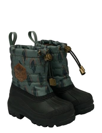 mikk-line Winter Boot Aop - Khaki green - 28