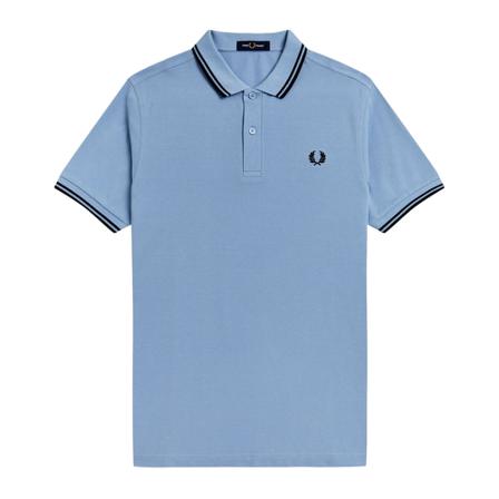 Fred Perry TwinTipped Polo Shirt Sky P43 Blå, Herre